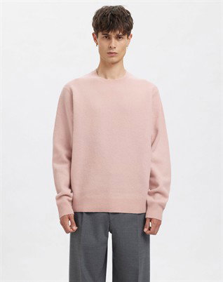 ANRRagi Knit Wool Crew Neck Strik